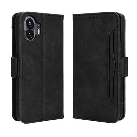 Coque Portefeuille Livre Cuir Etui Clapet BY3 pour Nothing Phone 2 Noir