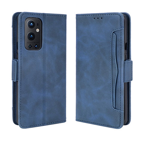 Coque Portefeuille Livre Cuir Etui Clapet BY3 pour OnePlus 9 Pro 5G Bleu