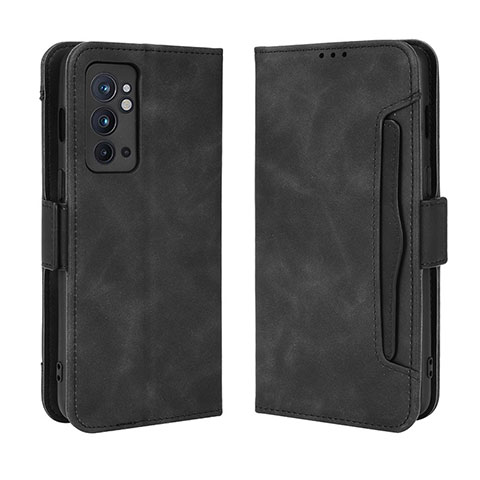 Coque Portefeuille Livre Cuir Etui Clapet BY3 pour OnePlus 9RT 5G Noir