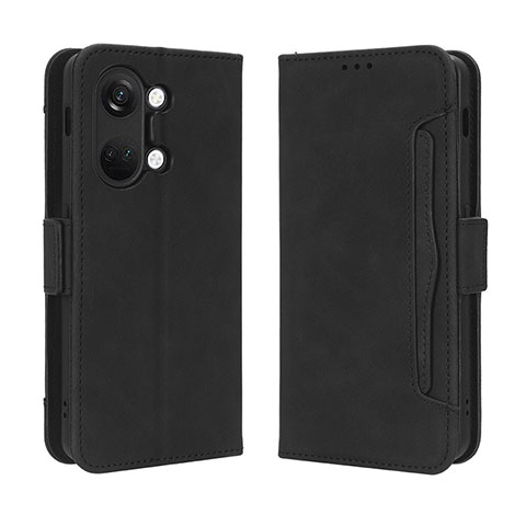 Coque Portefeuille Livre Cuir Etui Clapet BY3 pour OnePlus Ace 2V 5G Noir