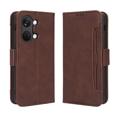 Coque Portefeuille Livre Cuir Etui Clapet BY3 pour OnePlus Nord 3 5G Marron