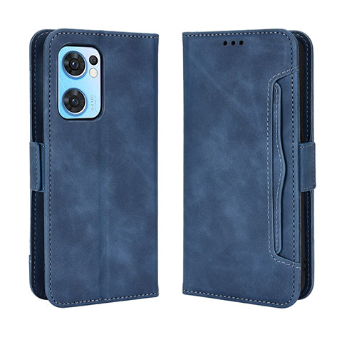 Coque Portefeuille Livre Cuir Etui Clapet BY3 pour OnePlus Nord CE 2 5G Bleu