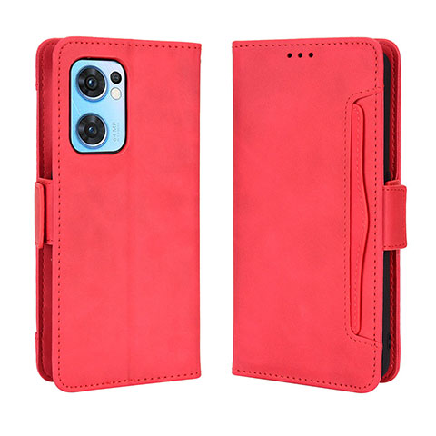 Coque Portefeuille Livre Cuir Etui Clapet BY3 pour OnePlus Nord CE 2 5G Rouge