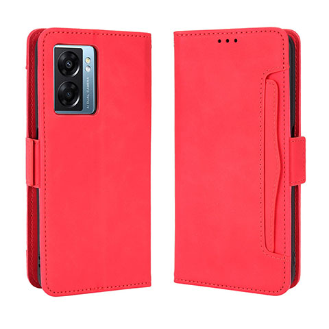 Coque Portefeuille Livre Cuir Etui Clapet BY3 pour OnePlus Nord N300 5G Rouge