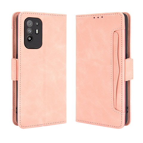 Coque Portefeuille Livre Cuir Etui Clapet BY3 pour Oppo A94 5G Rose