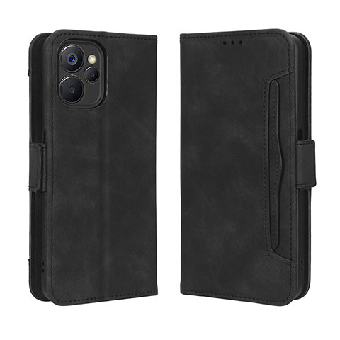 Coque Portefeuille Livre Cuir Etui Clapet BY3 pour Realme 10 5G Noir