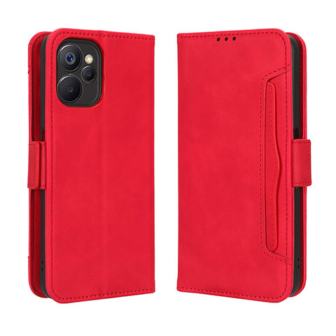 Coque Portefeuille Livre Cuir Etui Clapet BY3 pour Realme 10T 5G Rouge