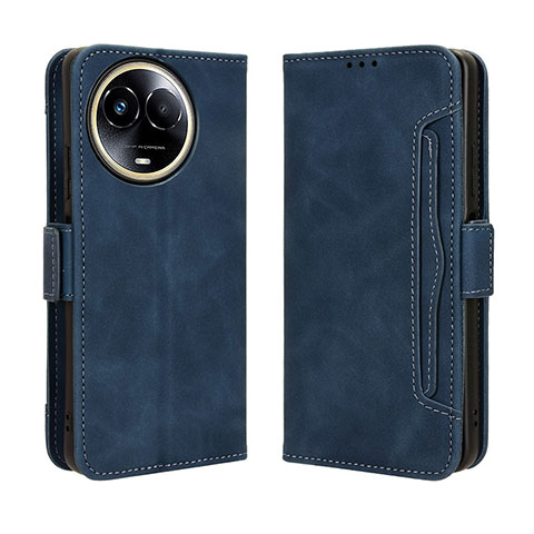 Coque Portefeuille Livre Cuir Etui Clapet BY3 pour Realme 11 5G Bleu