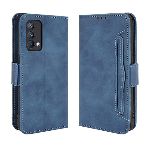 Coque Portefeuille Livre Cuir Etui Clapet BY3 pour Realme GT Master 5G Bleu