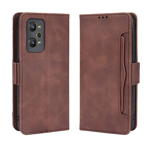 Coque Portefeuille Livre Cuir Etui Clapet BY3 pour Realme GT Neo2 5G Marron