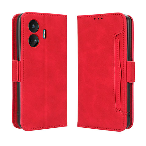 Coque Portefeuille Livre Cuir Etui Clapet BY3 pour Realme GT Neo5 SE 5G Rouge