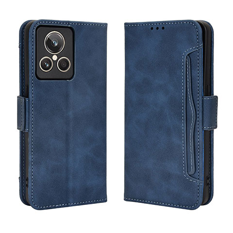 Coque Portefeuille Livre Cuir Etui Clapet BY3 pour Realme GT2 Master Explorer Bleu