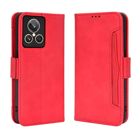 Coque Portefeuille Livre Cuir Etui Clapet BY3 pour Realme GT2 Master Explorer Rouge