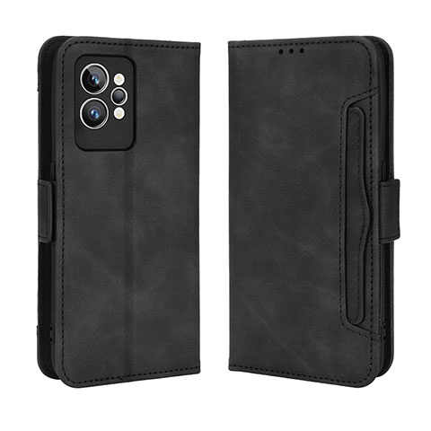 Coque Portefeuille Livre Cuir Etui Clapet BY3 pour Realme GT2 Pro 5G Noir