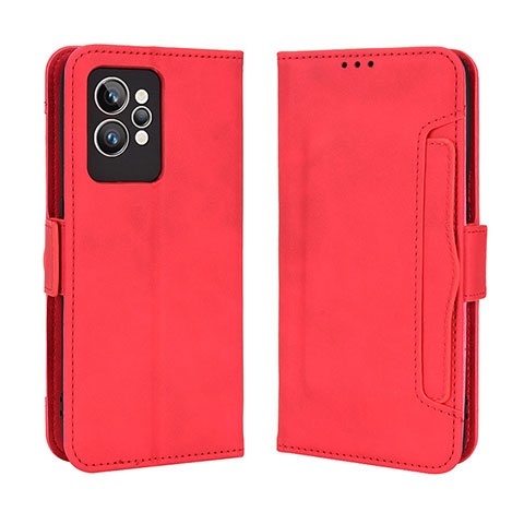 Coque Portefeuille Livre Cuir Etui Clapet BY3 pour Realme GT2 Pro 5G Rouge