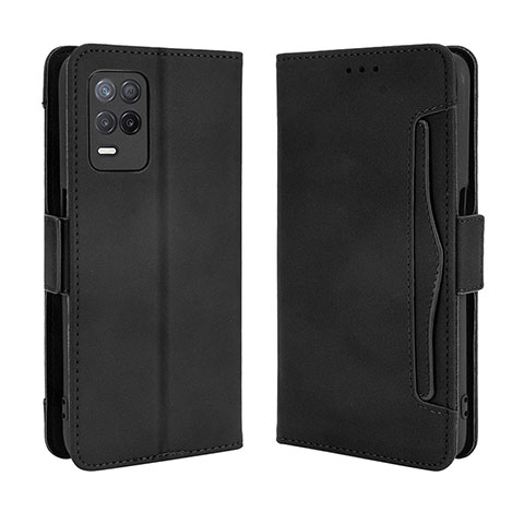 Coque Portefeuille Livre Cuir Etui Clapet BY3 pour Realme Narzo 30 5G Noir