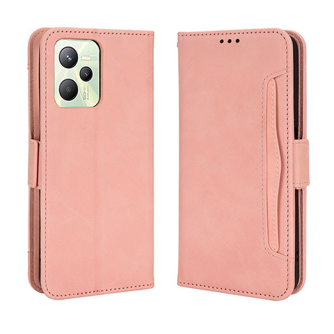 Coque Portefeuille Livre Cuir Etui Clapet BY3 pour Realme Narzo 50A Prime Rose