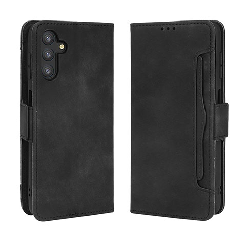 Coque Portefeuille Livre Cuir Etui Clapet BY3 pour Samsung Galaxy A04s Noir