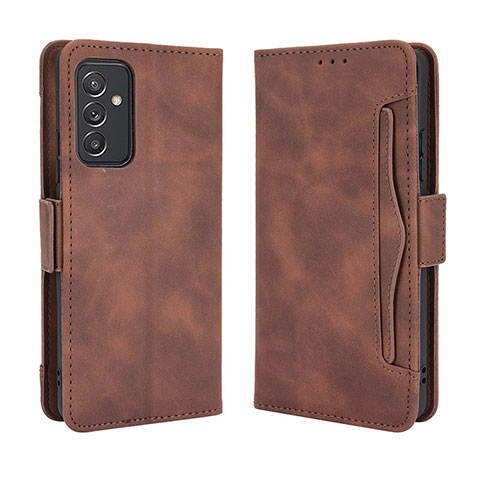 Coque Portefeuille Livre Cuir Etui Clapet BY3 pour Samsung Galaxy A05s Marron