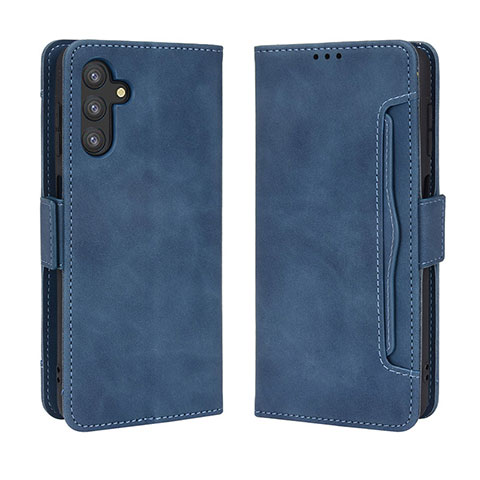 Coque Portefeuille Livre Cuir Etui Clapet BY3 pour Samsung Galaxy A13 5G Bleu