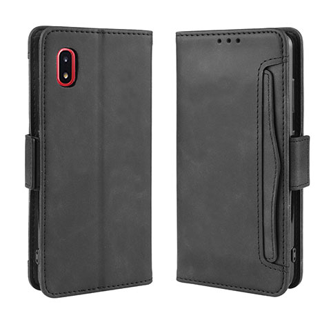 Coque Portefeuille Livre Cuir Etui Clapet BY3 pour Samsung Galaxy A20 SC-02M SCV46 Noir