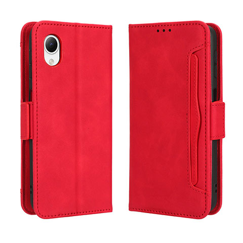Coque Portefeuille Livre Cuir Etui Clapet BY3 pour Samsung Galaxy A23s Rouge