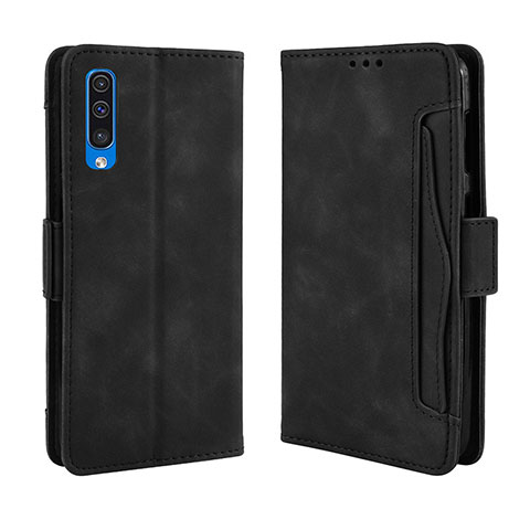 Coque Portefeuille Livre Cuir Etui Clapet BY3 pour Samsung Galaxy A30S Noir