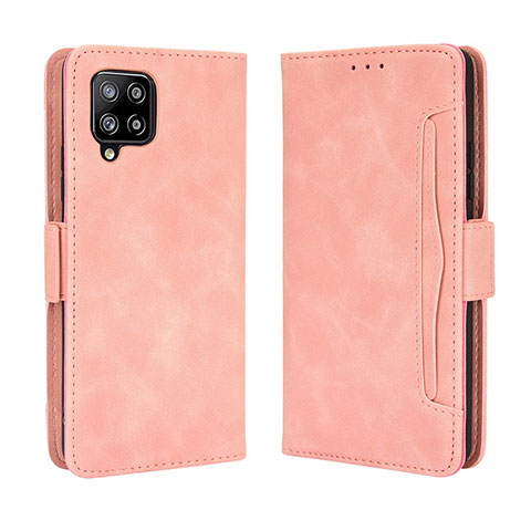 Coque Portefeuille Livre Cuir Etui Clapet BY3 pour Samsung Galaxy A42 5G Rose