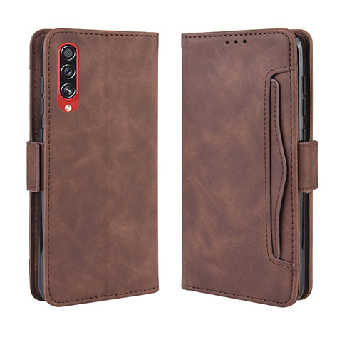 Coque Portefeuille Livre Cuir Etui Clapet BY3 pour Samsung Galaxy A90 5G Marron