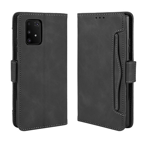 Coque Portefeuille Livre Cuir Etui Clapet BY3 pour Samsung Galaxy A91 Noir