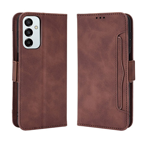 Coque Portefeuille Livre Cuir Etui Clapet BY3 pour Samsung Galaxy F23 5G Marron