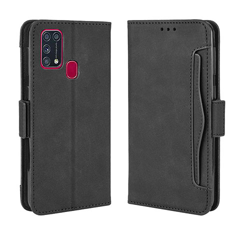 Coque Portefeuille Livre Cuir Etui Clapet BY3 pour Samsung Galaxy M21s Noir