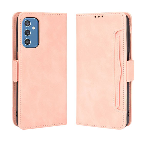 Coque Portefeuille Livre Cuir Etui Clapet BY3 pour Samsung Galaxy M52 5G Rose