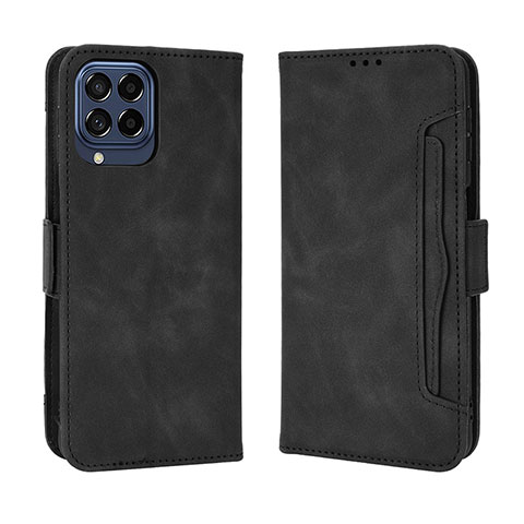 Coque Portefeuille Livre Cuir Etui Clapet BY3 pour Samsung Galaxy M53 5G Noir