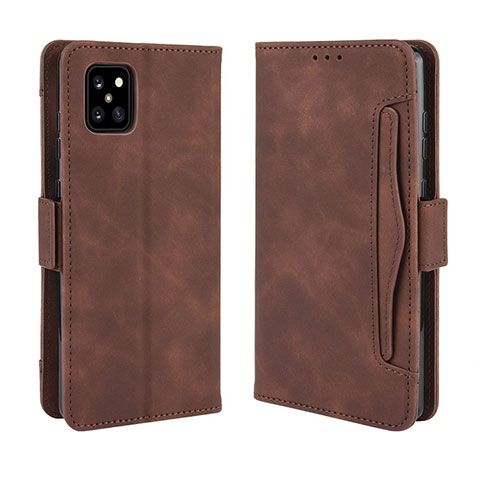 Coque Portefeuille Livre Cuir Etui Clapet BY3 pour Samsung Galaxy M60s Marron