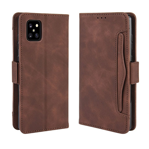 Coque Portefeuille Livre Cuir Etui Clapet BY3 pour Samsung Galaxy Note 10 Lite Marron