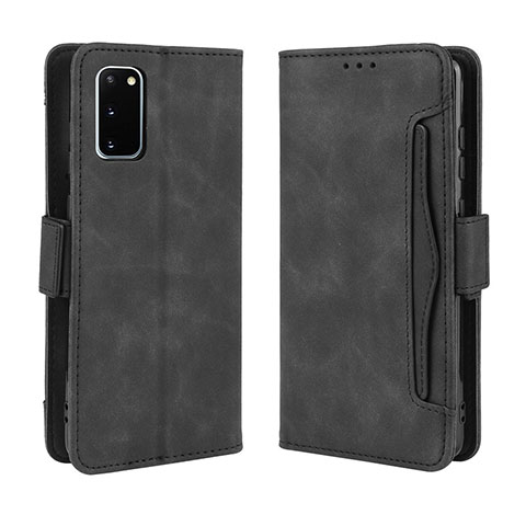 Coque Portefeuille Livre Cuir Etui Clapet BY3 pour Samsung Galaxy S20 5G Noir