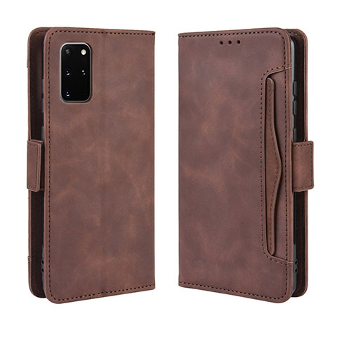 Coque Portefeuille Livre Cuir Etui Clapet BY3 pour Samsung Galaxy S20 Plus 5G Marron