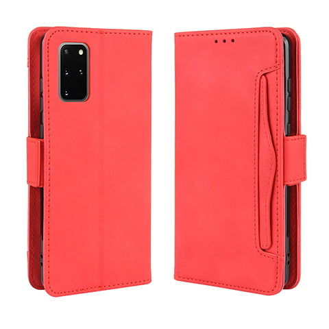 Coque Portefeuille Livre Cuir Etui Clapet BY3 pour Samsung Galaxy S20 Plus 5G Rouge