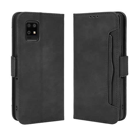 Coque Portefeuille Livre Cuir Etui Clapet BY3 pour Sharp Aquos Zero6 Noir