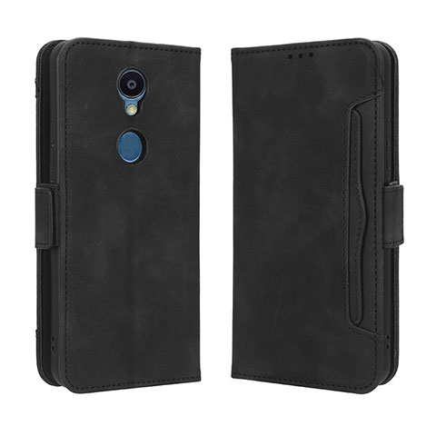 Coque Portefeuille Livre Cuir Etui Clapet BY3 pour Sharp Rouvo V Noir