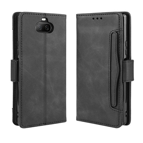 Coque Portefeuille Livre Cuir Etui Clapet BY3 pour Sony Xperia 8 Lite Noir