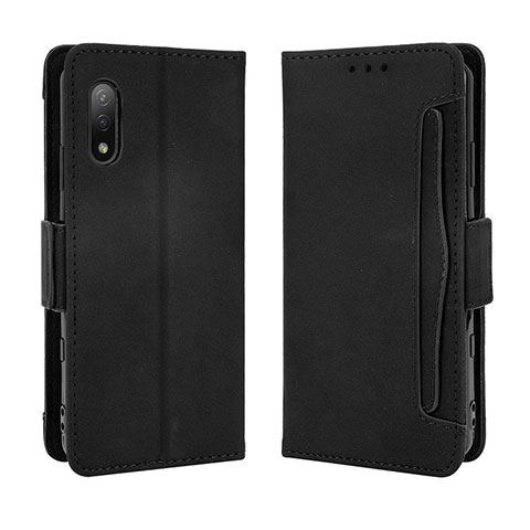 Coque Portefeuille Livre Cuir Etui Clapet BY3 pour Sony Xperia Ace II SO-41B Noir