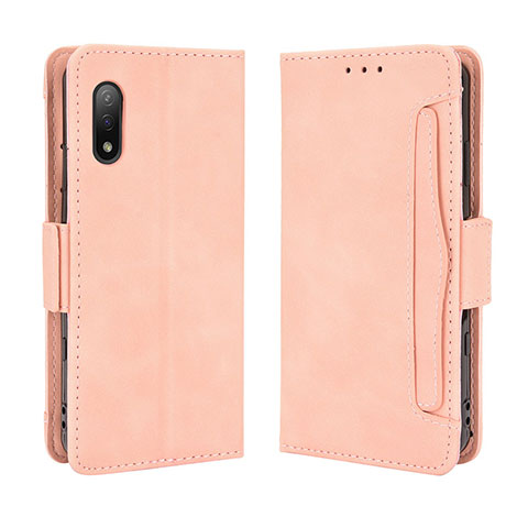 Coque Portefeuille Livre Cuir Etui Clapet BY3 pour Sony Xperia Ace II SO-41B Rose