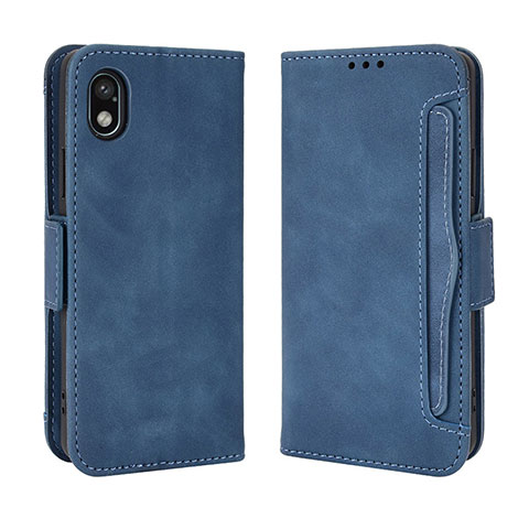 Coque Portefeuille Livre Cuir Etui Clapet BY3 pour Sony Xperia Ace III Bleu