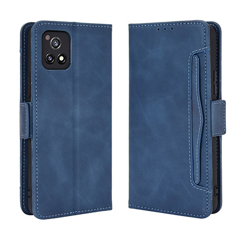 Coque Portefeuille Livre Cuir Etui Clapet BY3 pour Vivo iQOO U3 5G Bleu