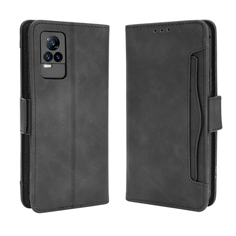 Coque Portefeuille Livre Cuir Etui Clapet BY3 pour Vivo V21e 4G Noir