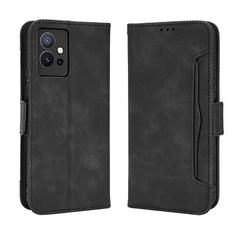 Coque Portefeuille Livre Cuir Etui Clapet BY3 pour Vivo Y33e 5G Noir