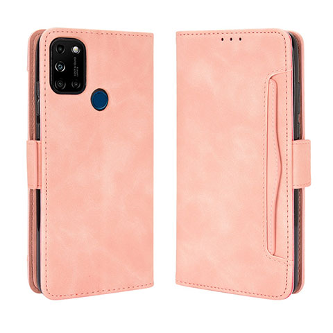 Coque Portefeuille Livre Cuir Etui Clapet BY3 pour Wiko View5 Plus Rose