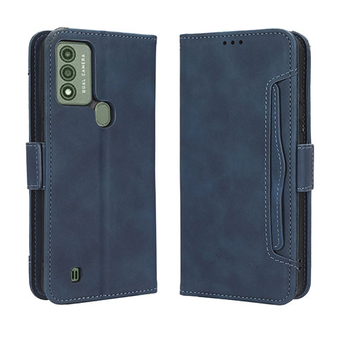 Coque Portefeuille Livre Cuir Etui Clapet BY3 pour Wiko Voix Bleu